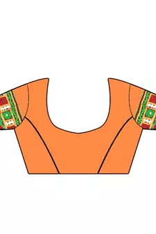 Red Embroidered Georgette Saree With Blouse