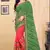 Green Embroidered Georgette Saree With Blouse