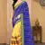 Blue Embroidered Georgette Saree With Blouse
