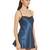 Blush Teal Satin Babydoll