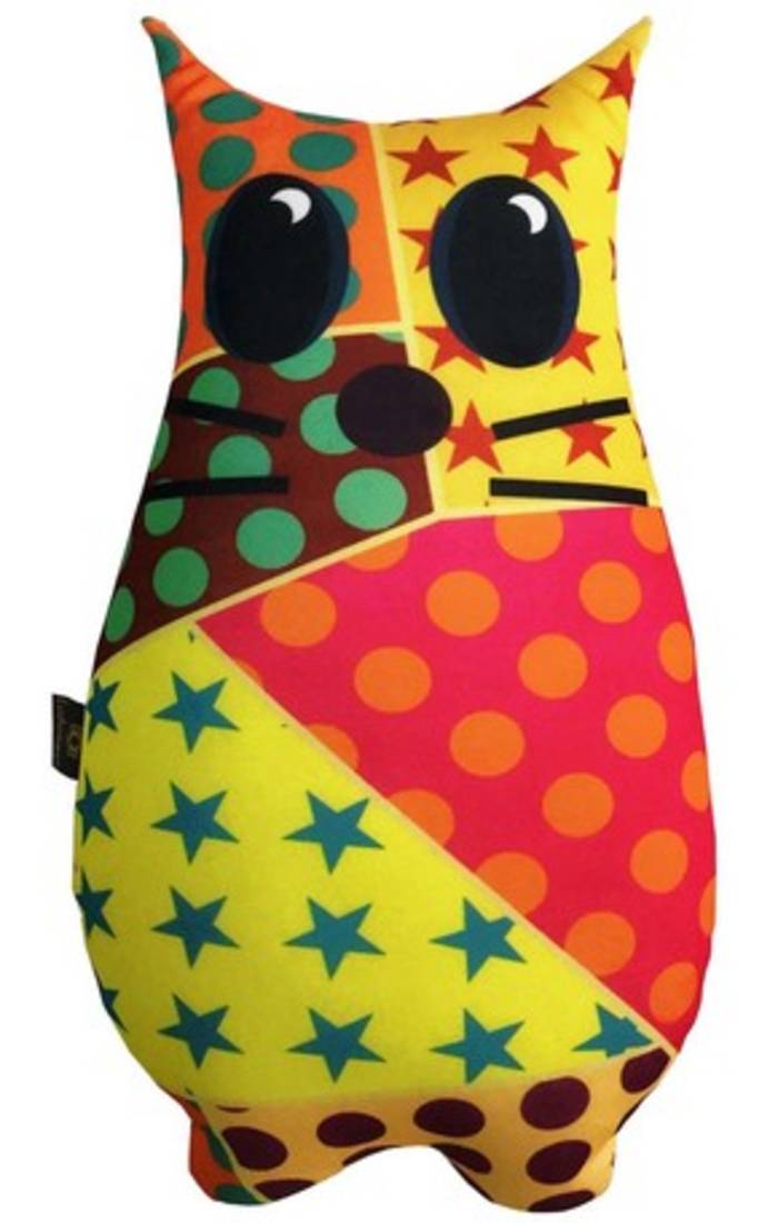 Lushomes Decorative Owl Cushion (Single pc, Size: 12 x14 inches) (Owl 6)