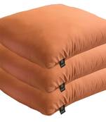 Bright and Fluffy Orange Cushions (Size: 12"x12", 3 pcs.)