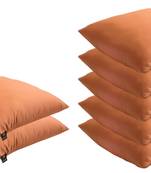 Bright and Fluffy Orange Cushions (Size: 16"x16", 7 pcs.)