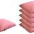 Bright and Fluffy Pink Cushions (Size: 16"x16", 6 pcs.)