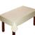 Lushomes Cotton Cream Plain Dining Table Cover Cloth Size 36 x 60 Inches, Center Table Cloth