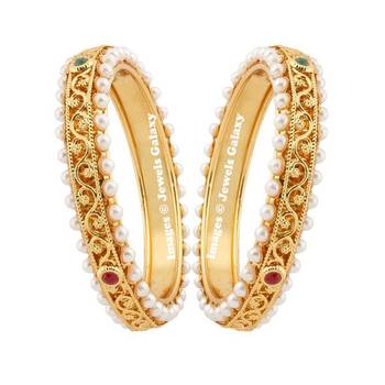 Multicolor Pearl Bangles And Bracelets 1