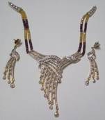 Crystal Zircon Designer Necklace