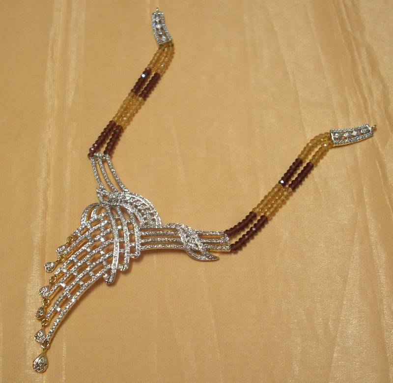 Crystal Zircon Designer Necklace