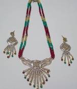 Crystal Zircon Designer Necklace 02