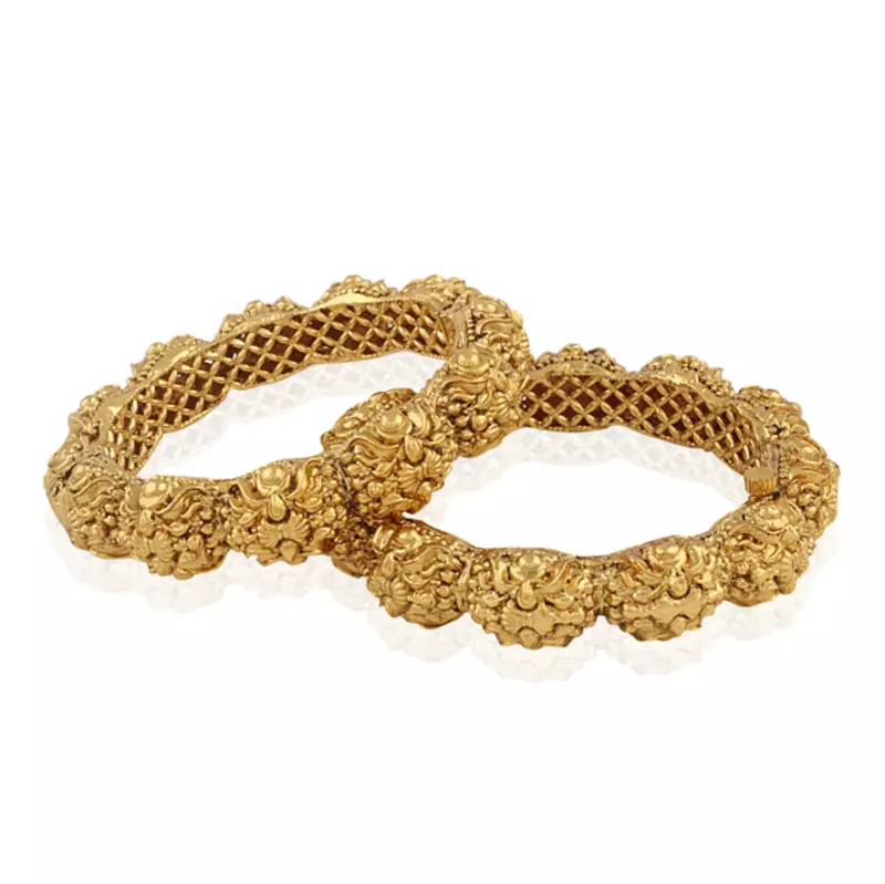 Sophisticated Intricate Designer Antique Bangle
