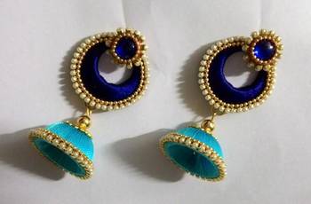 Beautiful Silk thread earring 1