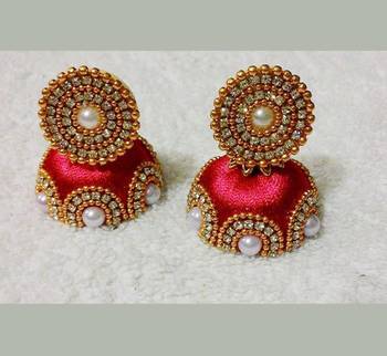 Beautiful Silk thread earring 1