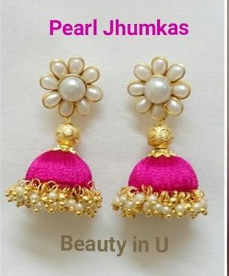 Beautiful Silk thread earring 1
