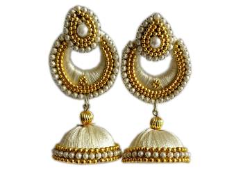 Beautiful Silk thread earring 1