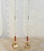 Diwali Decore of Pearl String with Golden Leaf lighting door Hanging