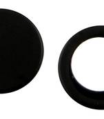 Black Silver Black Surgical Stainless Steel Pair Stud Earring for Men