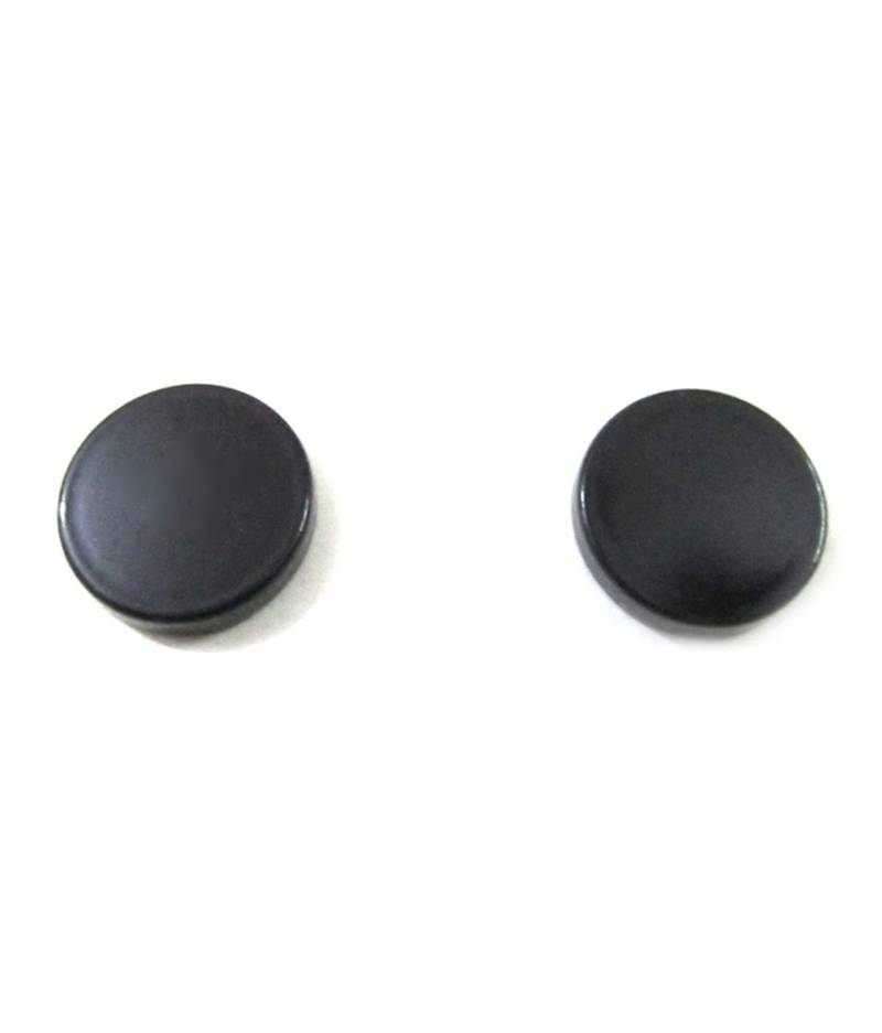 Black Silver Black Surgical Stainless Steel Pair Stud Earring for Men