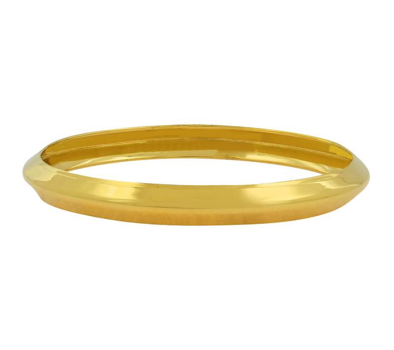 Punjabi Sikh Sardarji 22K Gold Plated Brass Kada Bangle for Men