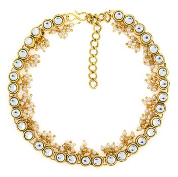 Gold yellow gold plated anklets 2