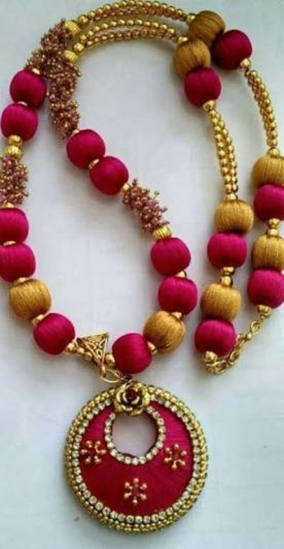 Beautiful Silk thread Necklace