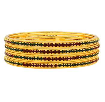 Red gold plated bangles and bracelets 3