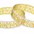Filigree Flower Gold Plated Matte Rhodium Bangle Pair for Women