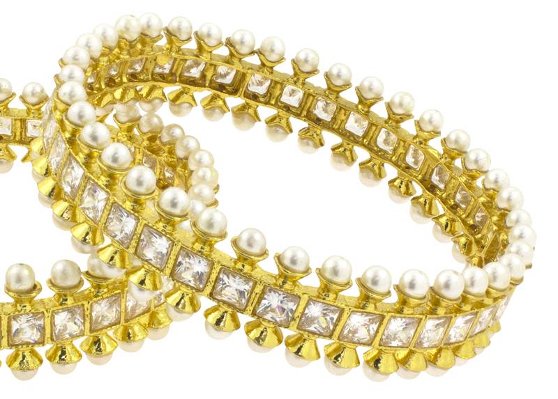 Gold Pearl bangles-and-bracelets