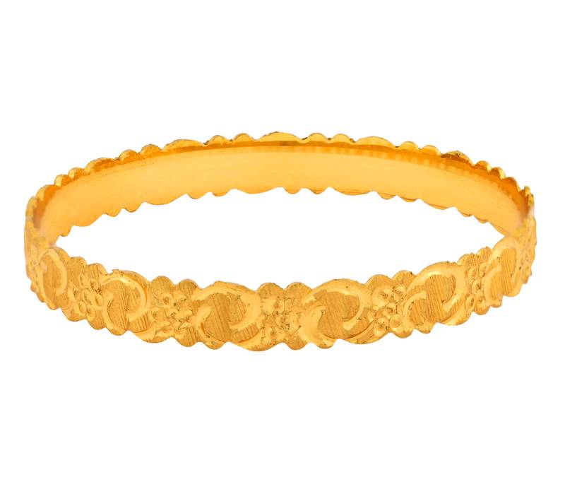 Gold plated bangles and bracelets