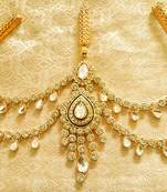 Designer kundan triple juda waist belt kamarband ethnic wedding jewellery