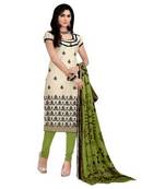 Chiku printed chanderi salwar with dupatta