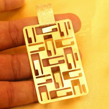 Gold Plated Matt Finish Gold Plated Earrings 2