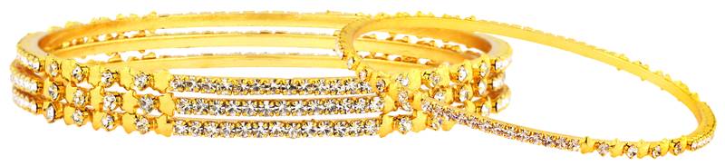 Gold plated bangles and bracelets