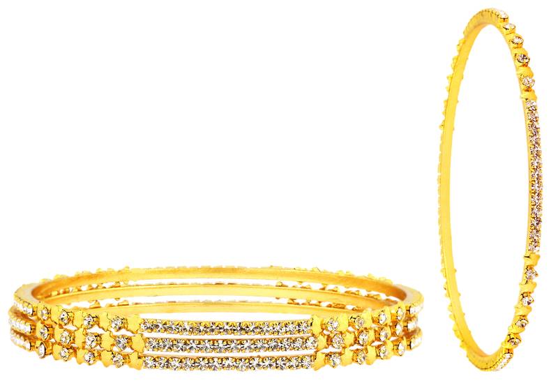 Gold plated bangles and bracelets