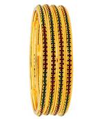 Red gold plated bangles and bracelets