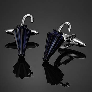 Rhodium Plated Umbrella Cufflinks for Men || Gift for Brother || Gift for Men 5