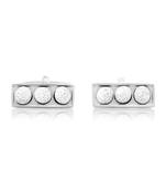 Rhodium Plated Golf Box Cufflinks For Men || Gift for Dad || Gift for Brother || Gift for Friend