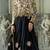Black and Cream Embroidery Pure Georgette Semi Stitched Designer Floor Touch Anarkali Suit