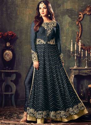 Black Embroidered Net Salwar 1
