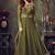 Green embroidered net salwar