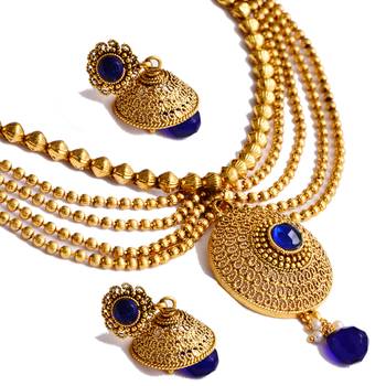 Gold jade necklace-sets 1