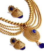 Gold jade necklace-sets