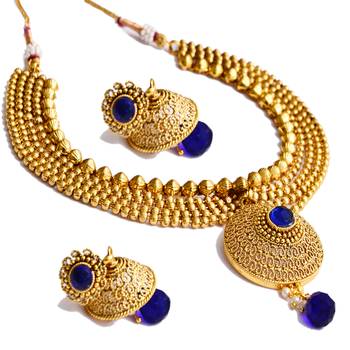 Gold jade necklace-sets 3