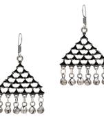 Black Color Partywear Special Afghani Earrings