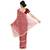 magenta embroidered chiffon saree