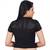 Black cotton lycra plain stitched blouse
