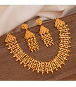 Matt polish necklace and earrings set