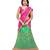 Green embroidered net unstitched lehenga