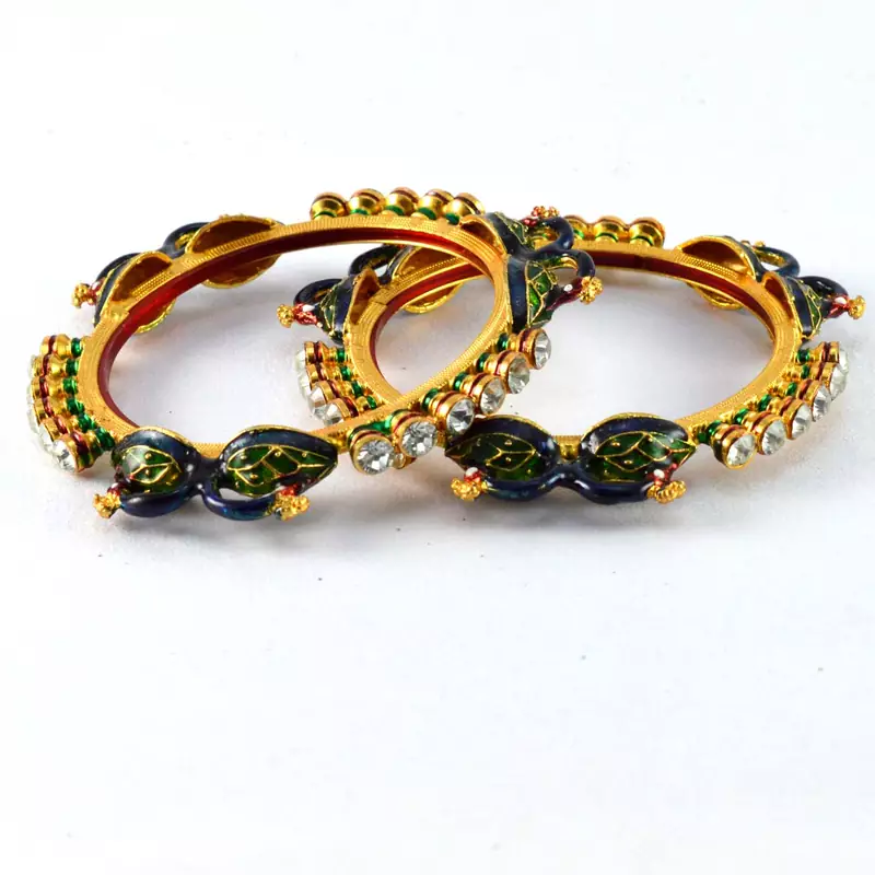 Rajasthani Peacock Gokhroo Banges