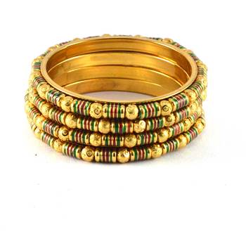 Gold Platted Gokhroo Bangles 2