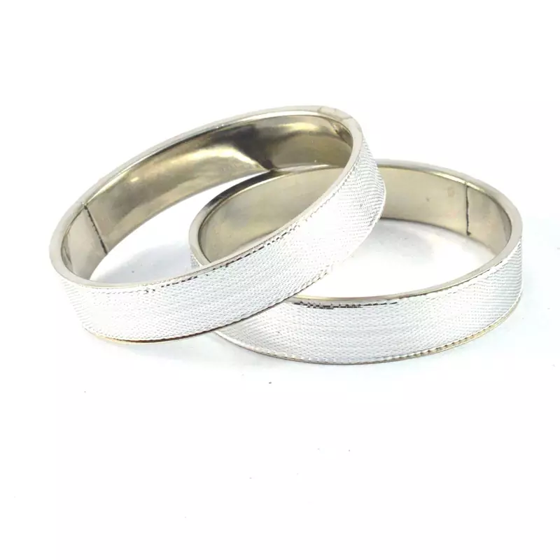 Fab White Bangles